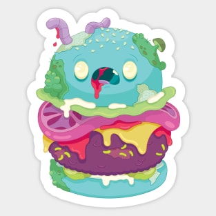 Zombie Burger Sticker